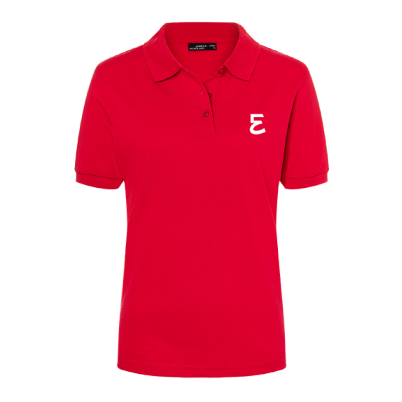 Polo shirt ladies red